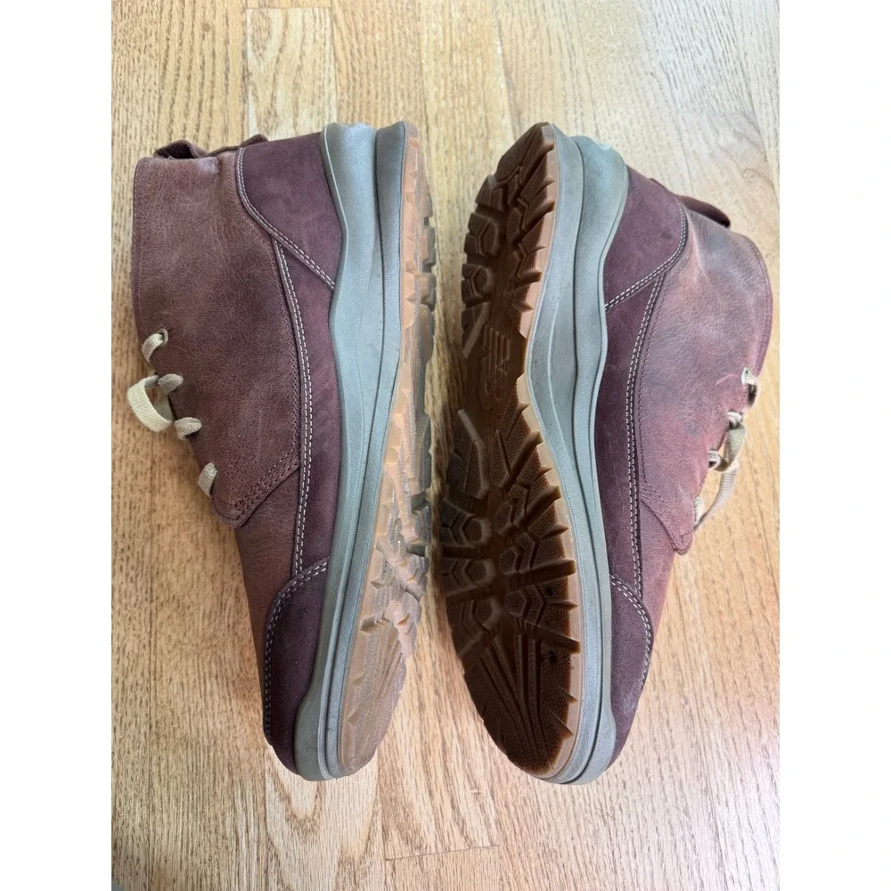New Balance Chukka Boots Mens 13 Brown Leather Suede Lace Up Mid Top Gorpcore